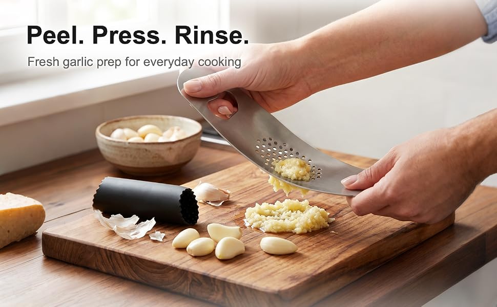 Garlic Press Rocker Stainless Steel