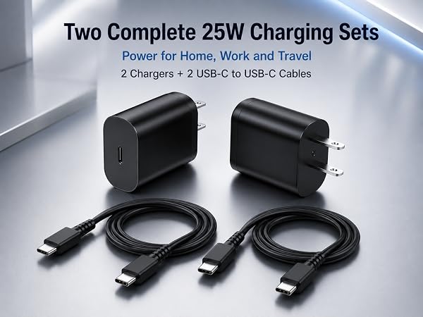 25W Super Fast Charger Typc-C for Samsung Galaxy S26/S25/S24/S23/S22/S21 Series