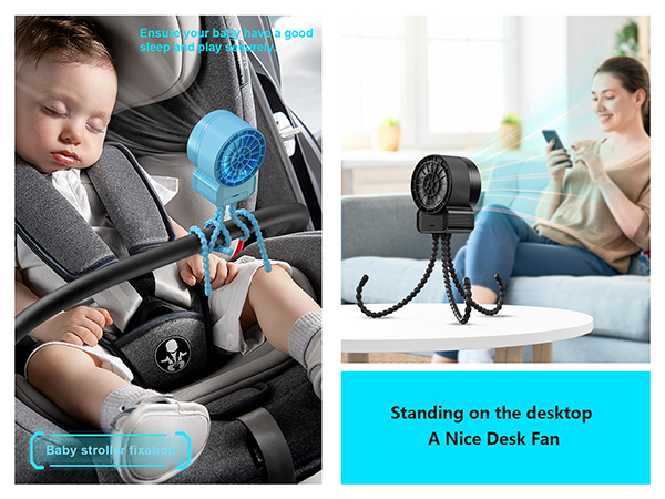 Mini Portable Stroller Fan