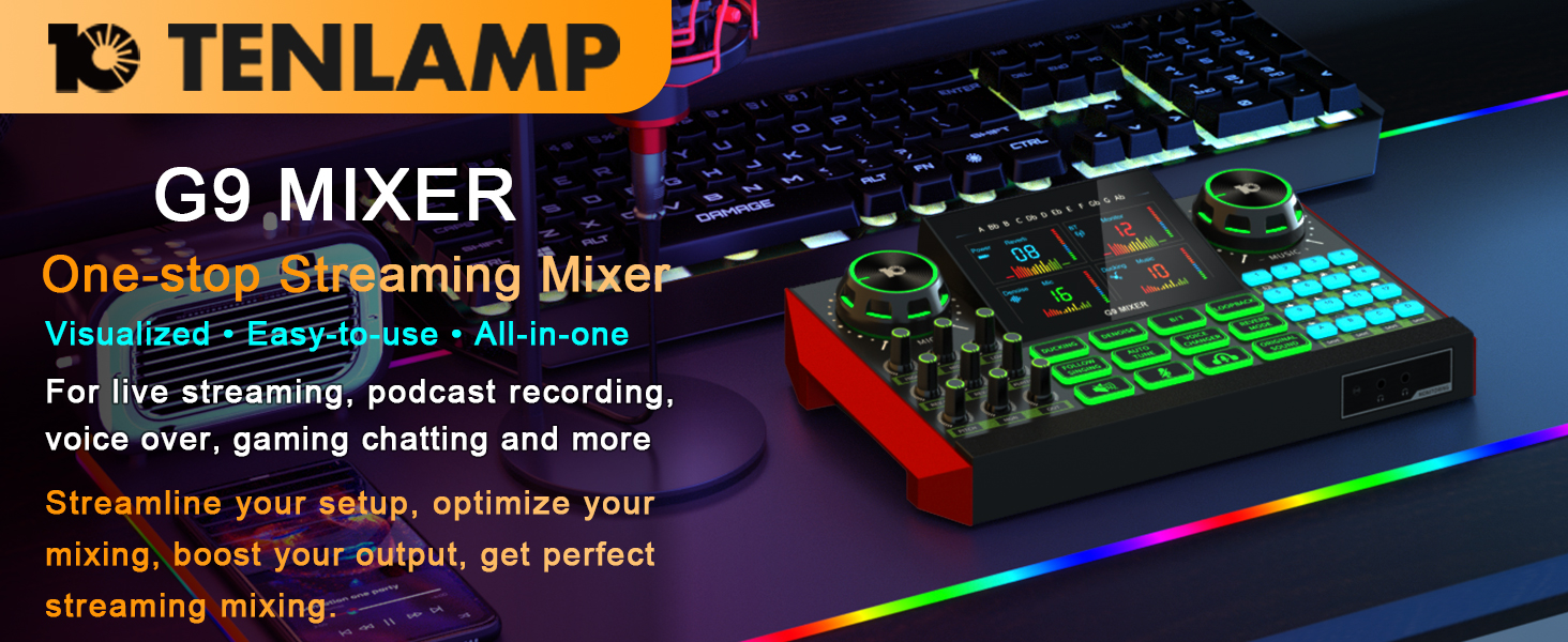 audio mixer for streaming
