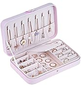 GUKA Travel Jewelry Case, Portable Jewelry Travel Organizer, PU Travel Jewelry Case Organizer for...