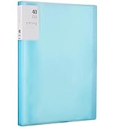 M&amp;G 40 Pocket Binder with Plastic Sleeves 9.2x12", A4 Portfolio Folder with Clear Sheet Protector...