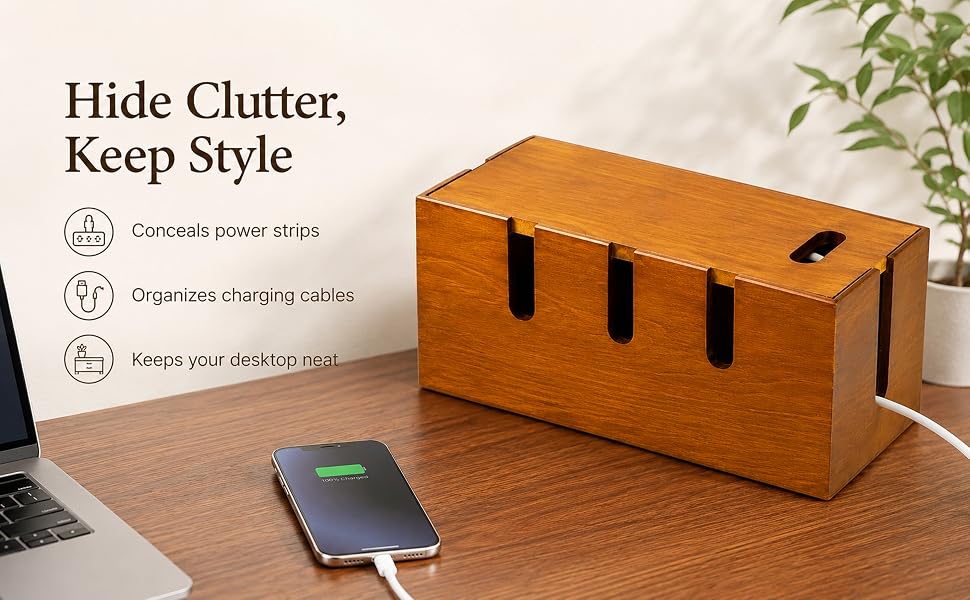 Wooden Cord Hider &amp;amp;amp; Organizer