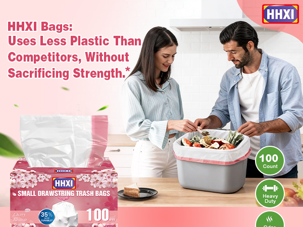 HHXI Bags:Uses Less Plastic Than Competitors, Without Sacrificing Strength.*