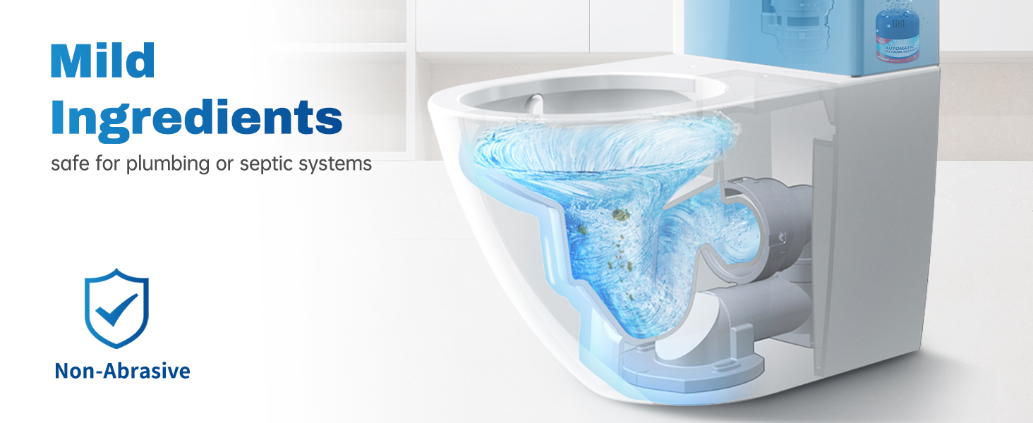 Mild Ingredientssafe for plumbing or septic systems
