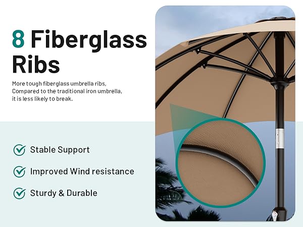 fiberglass patio umbrellas