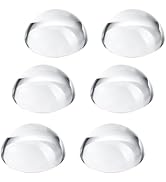 6Pack 1.6inch Crystal Dome Magnifying Paperweight, Clear Distortion-Free Optics Convex Lens Set f...