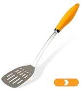 Deiss PRO Kitchen Grill Spatula Stainless Steel Heavy Duty Slotted Turner - 14.4&amp;#34; Metal Spatula