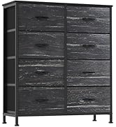 OLIXIS 8 Drawer Dresser TV Stand, Entertainment Center, Media Console Table with Metal Frame and ...