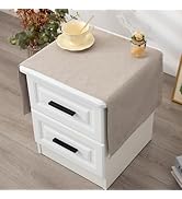 YZKITM Rustic Farmhouse Small Table Runner 36 Inches Long Solid Vintage Grey Faux Linen Table Run...