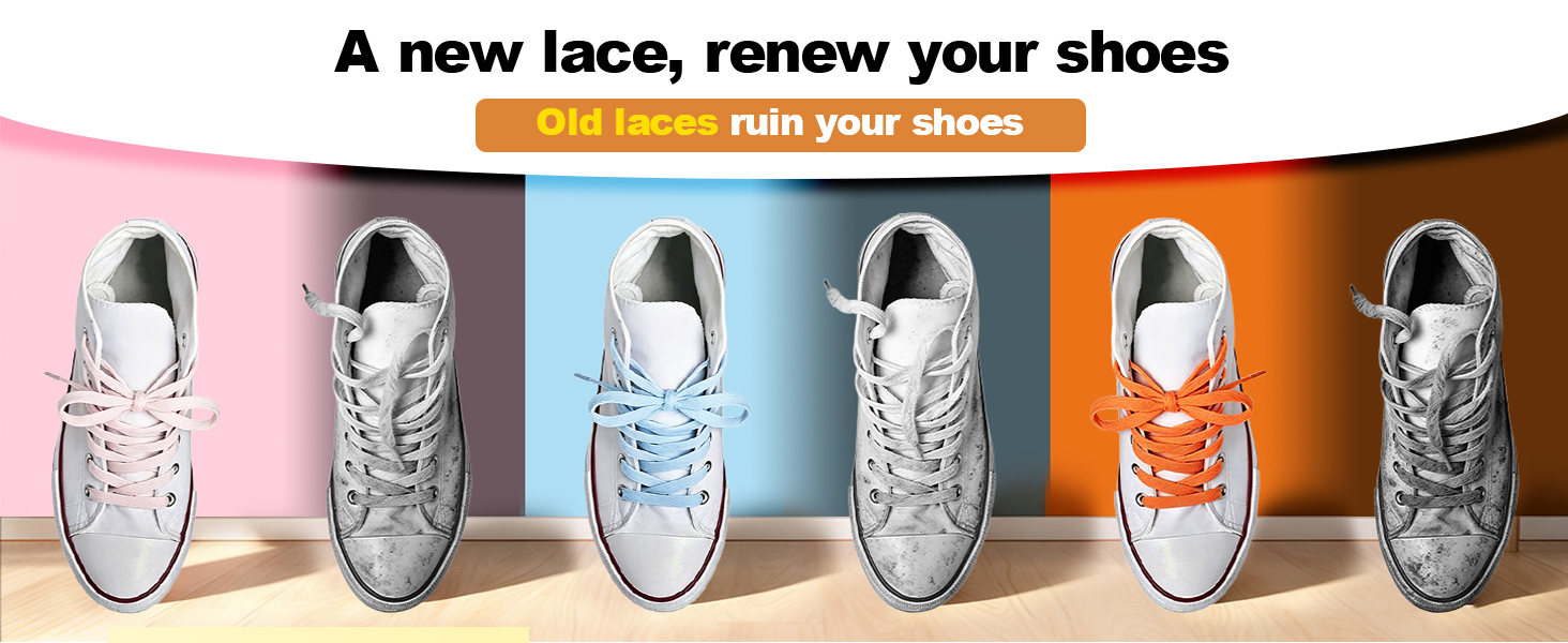 white shoe laces