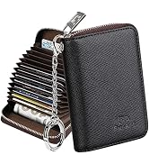 FurArt Credit Card Wallet, Zipper Card Cases Holder for Men Women, RFID Blocking, KeyChain Wallet...