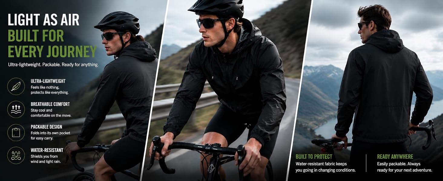 mens rain jacket