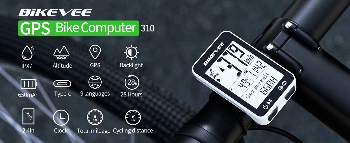 Text reads 'GPS + Time Computer 2.0'. Digital display interface showing icons for GPS, battery, timing, and other smart device functions.