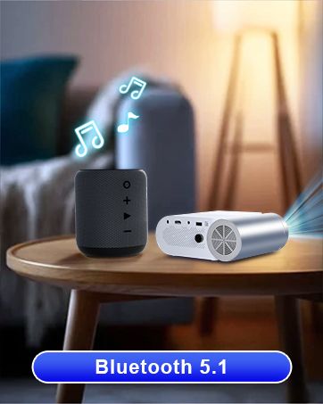 Projector with WiFi and Bluetooth