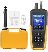 Air Quality Monitor Dust Particle Counter,High Sensitivity 3-Channel PM0.3/2.5/10 um Temperature ...