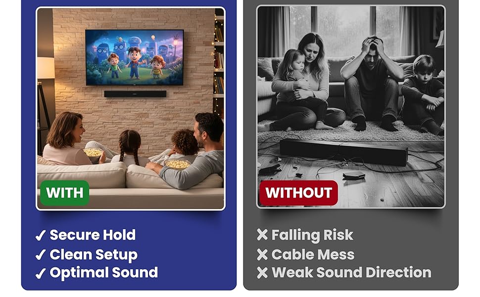 Surround TV fixings