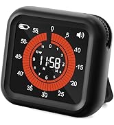 MeesMeek Digital Visual Timer - Max 11H 59M Rechargeable Countdown Timer with VA Display, Clear D...