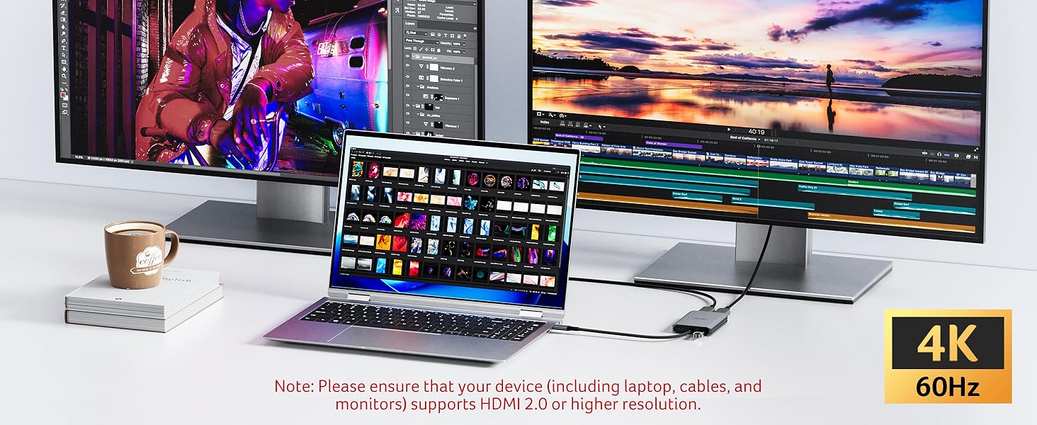 usb c to dual hdmi adapter