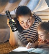 Rechargeable Flashlights High Lumens 5000 Long Distance, Super Bright LED Flash Lights with COB L...