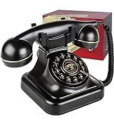 Sangyn Retro Landline Telephone with Ringer Control, Redial, Vintage Corded Desk Dial Phone Old F...