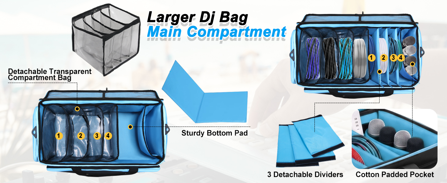 MYDAYS Large DJ Cable Bag