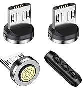 VAFOTON 9Pin Micro USB Magnetic Tips/Quick Charge Magnetic Adapter [3pcs], Magnetic Micro USB Cab...