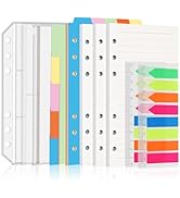 Antner A6 Refill Paper Planner Inserts for A6 6 Ring Notebook Binder, 135 Sheets Lined Filler Pap...