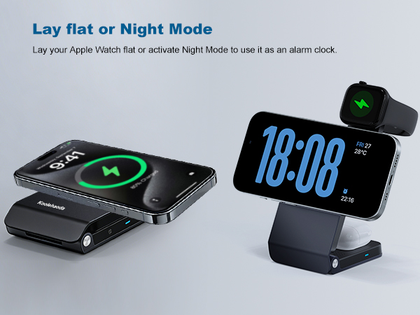 3 in 1 Charging Station for Apple, Qi2.2 25W MagSafe Charger with CryoBoost