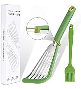 Maywe Tanso Fish Spatula,600? Heat Resistant Silicone Fish Spatula with Basting Brush,for Nonstic...