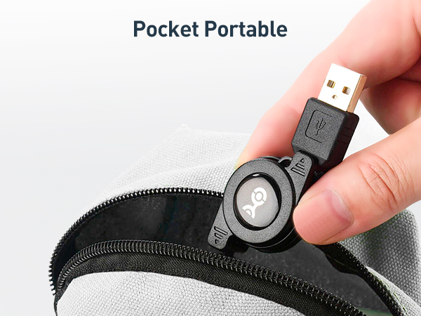 Retractable Micro USB Cable