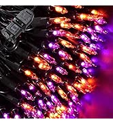 Jyoiat Halloween Lights - 2 Pack 21.5FT 100LED Conectable Waterproof String Lights Brighter Detac...