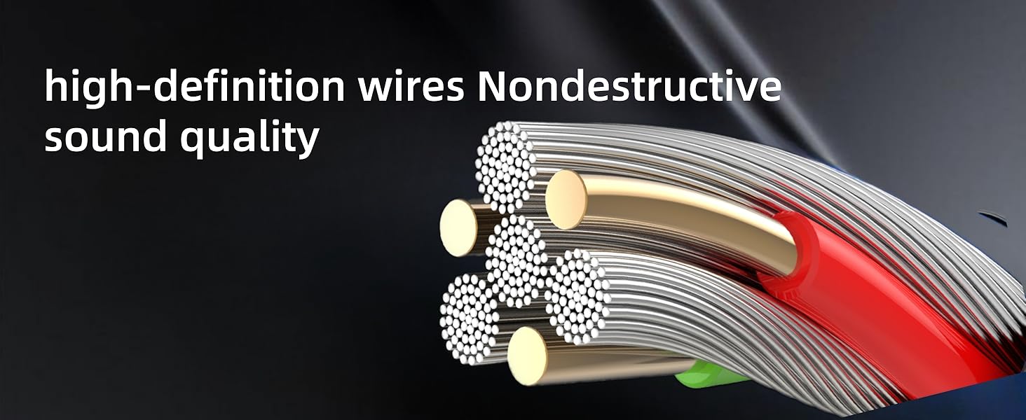 high-definition wires Nondestructive sound quality