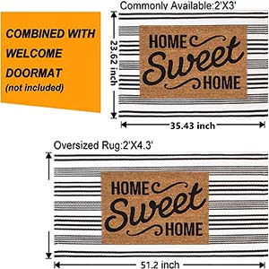 Combined with welcome doormat