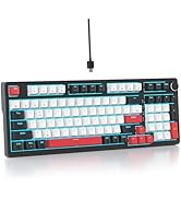 SbocKeeb 96% Wired Mechanical Gaming Keyboard,Gasket Structure RGB Backlit Keyboard,98 Key Hot Sw...