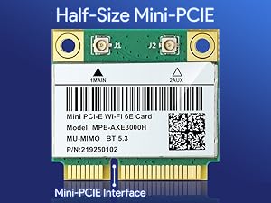 WiFi 6E AX210HMW Mini-PCIE Interface WiFi Adapter Network Card 