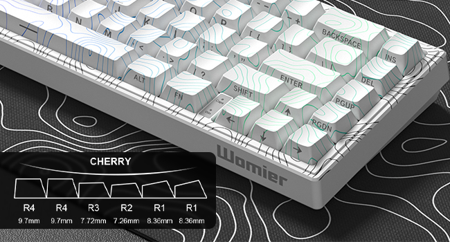 Rapid Trigger Keyboard 60% Percent, Hall Effect Topographic Gaming Keyboard