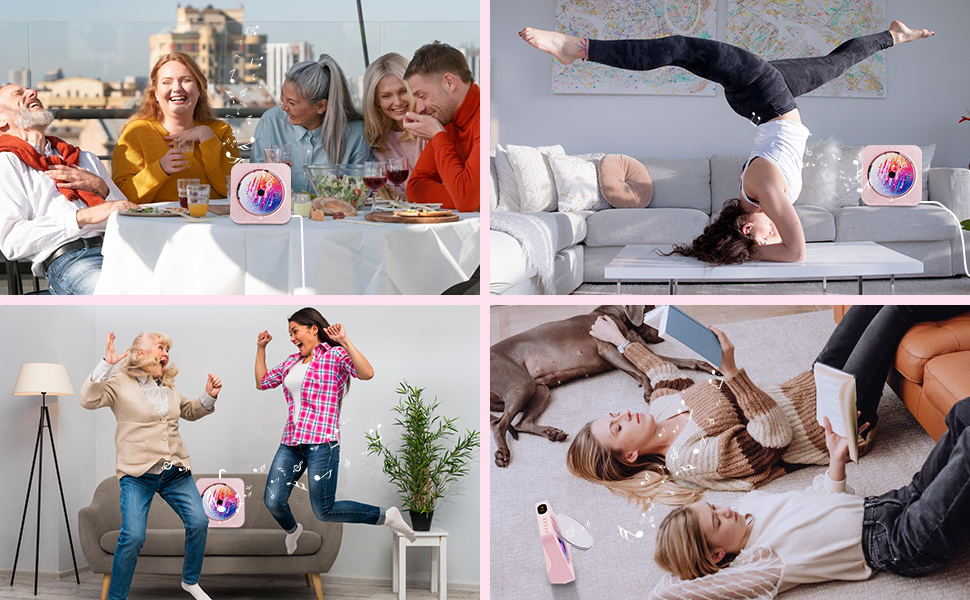 Portable CD player multi-scene application