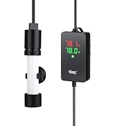 hygger ECO Precise Aquarium Submersible Heater, 100W for 10-20 Gallon Fish Tank Heater with Digit...