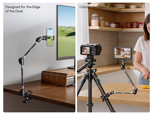 ULANZI Super Clamp Camera Clamp Mount with 2 Section Kit