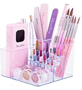 MelodySusie Nail Drill Holder, 21 Holes Nail Drill Bits Holder, Professional Acrylic Nail Tools S...