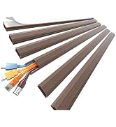 Delamu Cord Hider, Large Cord Covers for 3-4 Wires on Wall, 85in Cable Hider, Easy Set up Wire Hi...