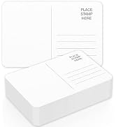 Prudiut 50 Pack Watercolor Postcards 4x6, 140lb/300gsm Watercolor Paper Blank Postcards for DIY, ...