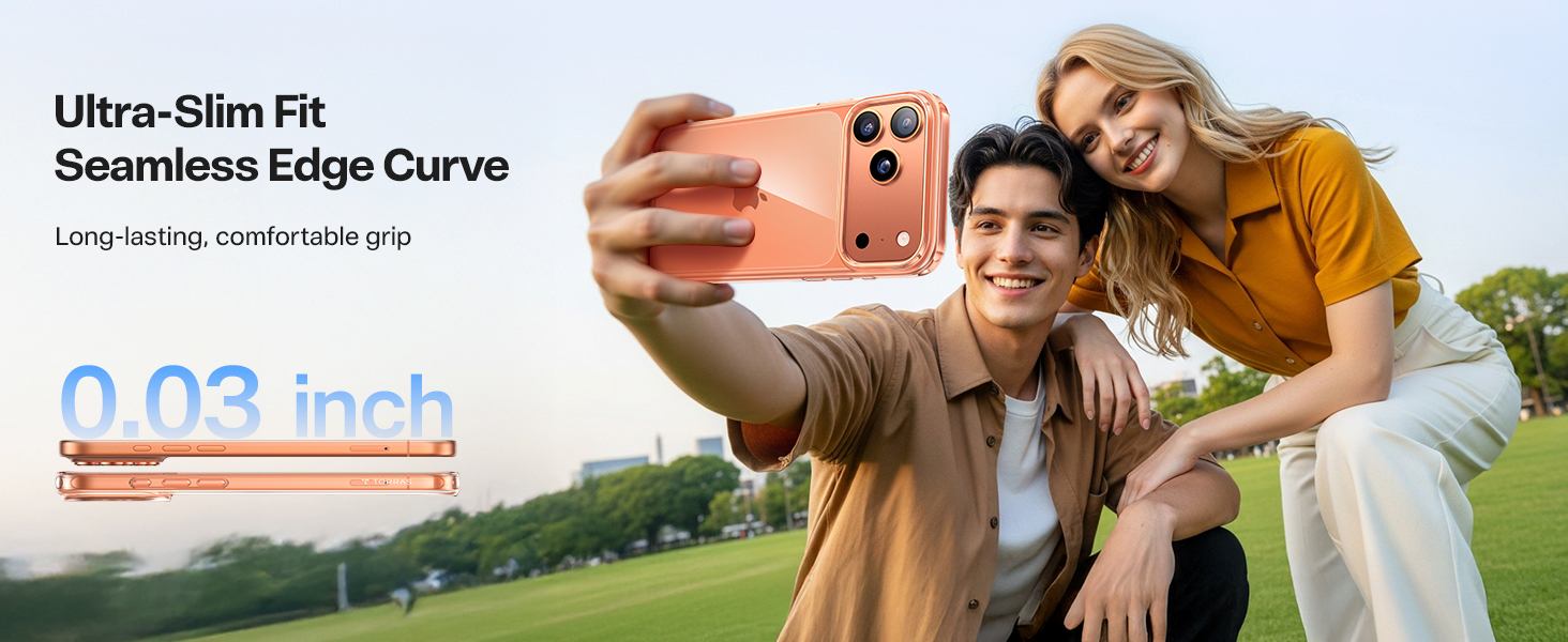 TORRAS Crystal Clear for iPhone 17 Pro Case, Upgraded Non-Yellowing