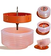 VIKITON 6.25 Hole Saw for Recessed Lights Can Lights, 6-1/4 Inch Hole Cutter with Dust Bowl Catch...