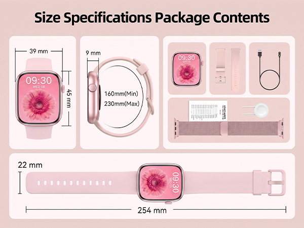 Size Specifications Package Contents