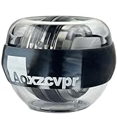 Aoxzcvpr Gyro Wrist Trainer Ball auto Start Power Gyroscope Torque Ball with LED Lights for Hand ...