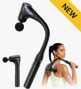 RENPHO Massage Gun with Extension Handle, 4-in-1 Back Massager Detachable, 10MM Massager Gun for ...
