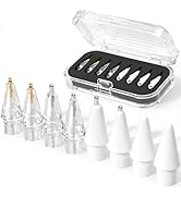 JOOSKO 8 Pack Upgraded Replacement Tips for Apple Pencil Pro/USB-C/2nd Gen/1st Gen Tips(with Stor...