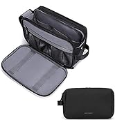 BAGSMART Toiletry Bag for Men, Travel Toiletry Organizer Dopp Kit Water-resistant Shaving Bag for...